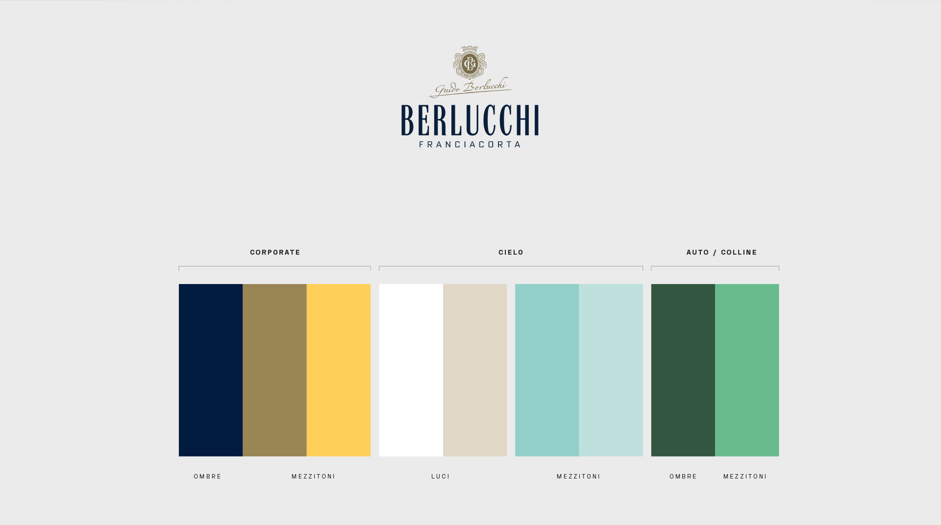 Berlucchi - palette colore manifesto